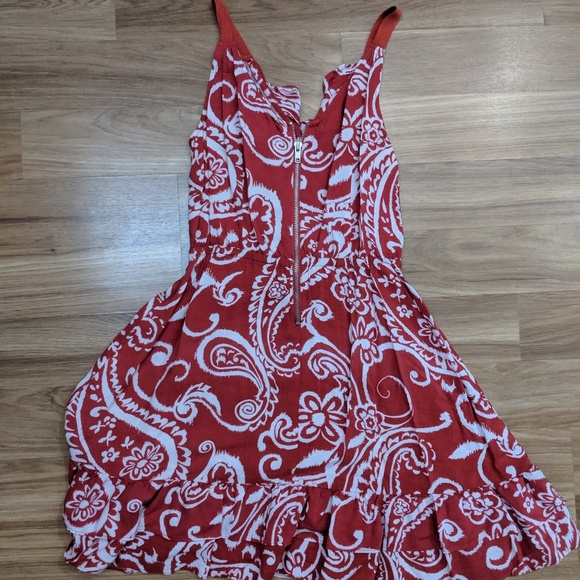 Elle Dress Size XS Burnt Orange/Red - Picture 6 of 6